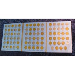 163. 1909-40 Partial Set of Lincoln Cents in a Whitman folder.