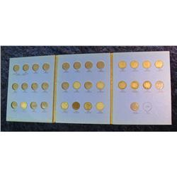 165. 1891-1912 Partial Set of Liberty Nickels in a Whitman folder.