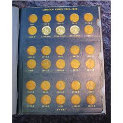 167. 1941-75 Nearly Complete Set of Lincoln Cents in a Whitman album.