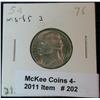 Image 1 : 202. 1976 P Jefferson Nickel. MS 65. 3 steps.