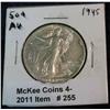 255. 1945 P Walking Liberty Half Dollar. AU 50.