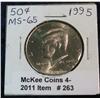 263. 1995 P Kennedy Half Dollar. MS 65.
