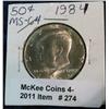 274. 1984 P Kennedy Half Dollar. MS 64.