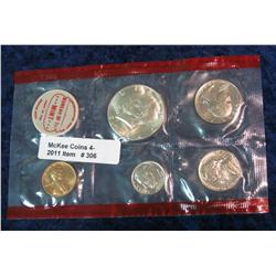 306. 1970 Red Pack U.S. Mint Set with Silver Half Dollar.