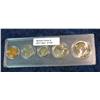 325. 1971 Five Piece U.S. Year Set in a Snaptight holder.