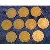 422. (10) Indian Head Cents dating in the 1800s.
