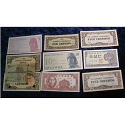 423. (10) Various Foreign Bank notes.