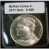 489. John Paul II Vatican Medal. Silver-like. BU.
