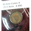 490. 1863 "Union Forever" Civil War Token. Horse & rider with drawn