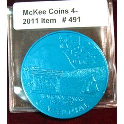 491. 1872-1972 Acadia National Parks, Maine Centennial Medal.
