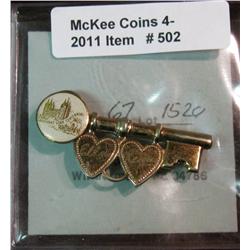 502. 1847-1947 Utah Centennial Broach engraved with name