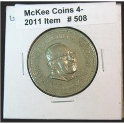 508. 1909-1959 Guadalajara 50th Anniversary medal of Industry at Calzado.