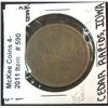 Image 1 : 590. 50c New Account People's Savings Bank Cedar Rapids, Ia. Token.