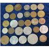 Image 1 : 693. (28) Foreign Coins and Tokens. Includes some silver.