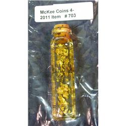 703. Vial of 24K Pure Gold from the Alaska Gold Rush.