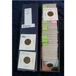 707. Stock Box full of Lincoln Cents dating 1920-29. Includes a scarce