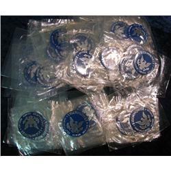 708. Large Group of "Eisenhower Silver Dollar" Tokens from original