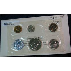 734. 1960 Small Date U.S. Proof Set in original cellophane.