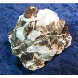 740. Superb White and Chocolate Calcite Cluster. 3" x 3" x 1 3/4".