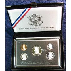 750. 1996 S U.S. Mint Premier Silver Proof Set. Original as issued.