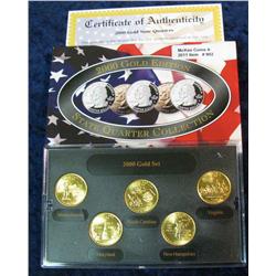 902. 2000 Mint Gold Edition State Quarter Collection. BU