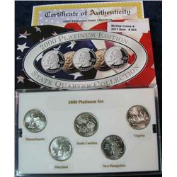 903. 2000 Mint Platinum Edition State Quarter Collection. BU