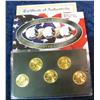 Image 2 : 910. 2002 Mint Gold Edition State Quarter Collection. BU