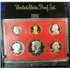 Image 1 : 937. 1981S US Proof Set. Original as Issued.