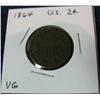 Image 1 : 1059. 1864 US 2-Cent Piece. VG