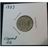 Image 1 : 1076. 1883 Liberty Seated Dime. AG Cleaned.