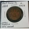 1119. 1808 British East India Co. 10-Cash Sunken Treasure Coin.