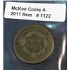 Image 2 : 1122. 1817 US Large Cent. AG Counterstamped I.S.
