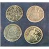 1126. (4) Liberty Seated Half Dimes. AG.