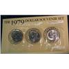 1146. 1979P,D,& S Susan B. Anthony Dollar Set. Mint Issued.