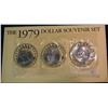 Image 2 : 1147. 1979P,D,& S Susan B. Anthony Dollar Set. Mint Issued