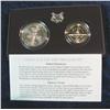 Image 2 : 1193. 1989D 2-Coin Silver Congressional Coin Set. Uncirculated.