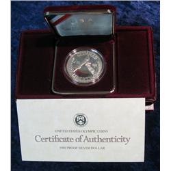 1224. 1988S Olympic Silver Dollar. Proof.