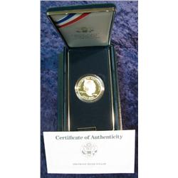 1225. 1990P Eisenhower Silver Dollar. Proof.