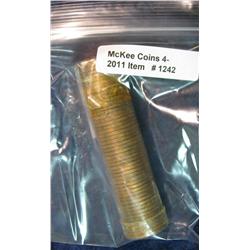 1242. 1956D Lincoln Cent Roll. BU.