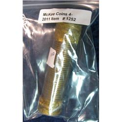 1252. 1958P Lincoln Cent Roll. BU.