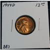 1310. 1949D Lincoln Cent. Choice BU.