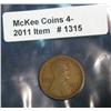 1315. 1915D Lincoln Cent. VG.