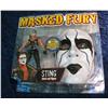 1350. Wrestler Figure Masked Fury Mask & Figure New in Bubble Pack.