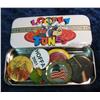 1362. (8) Medals & Pinbacks in Looney Tunes Tin Box.