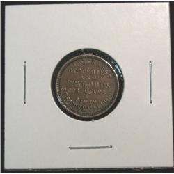 1409. J.W. Gray, Steubenville, Ohio, Civil Wa Token.