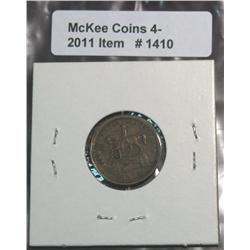 1410. 1863 First in War, Civil War Token.