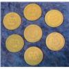 Image 2 : 1452. 1887, 99, 1900, 02, 03, 04, & 07 Indian Cents. G-VG. (7 pcs.).
