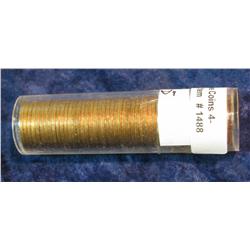 1488. 1959 P Original BU Roll of Lincoln Cents in a plastic tube.