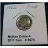 Image 1 : 1574. 1962P Roosevelt Dime. Proof.