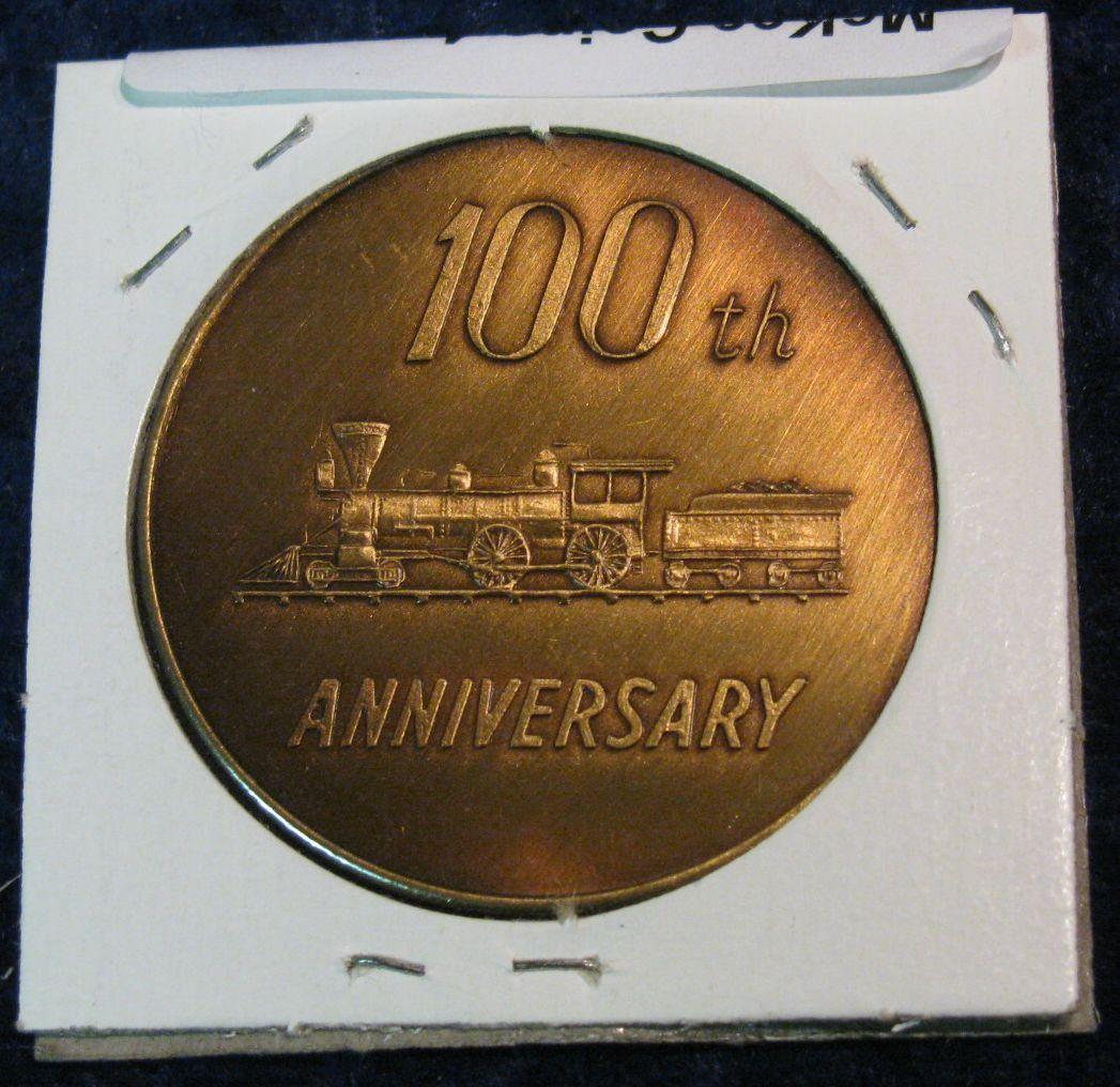 1601. 1982 Jamaica (Iowa) 100th Anniversary Centennial Medal.